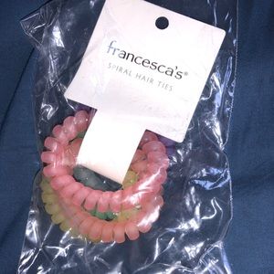 Francesca’s spiral hair ties